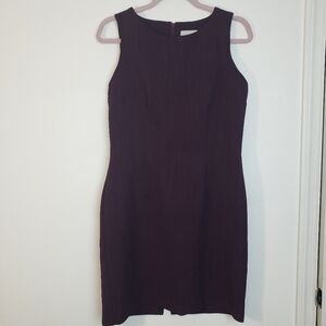 Scarlett Plum Color Sleeveless Crew Neck Purple Pencil Women's Dress Size 9